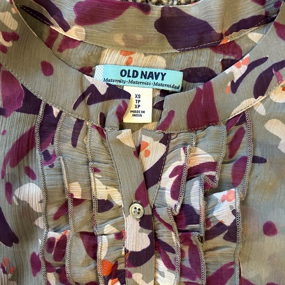NEW Old Navy Maternity Floral Blouse XS - Picture 3 of 4